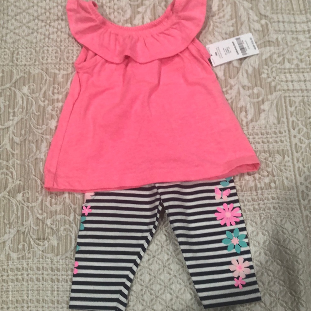 2 Piece pink floral set